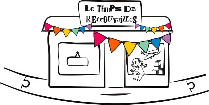 illustration boutique jouets occasion