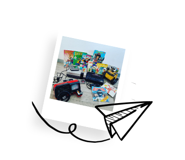 illustration envoi de photo des jouets d'occasion